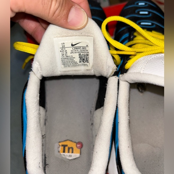 #Nike #AirMaxPlus #ElectricBlue #Size 10 #LikeNew #GreatCondition #NoBox - Picture 4 of 9